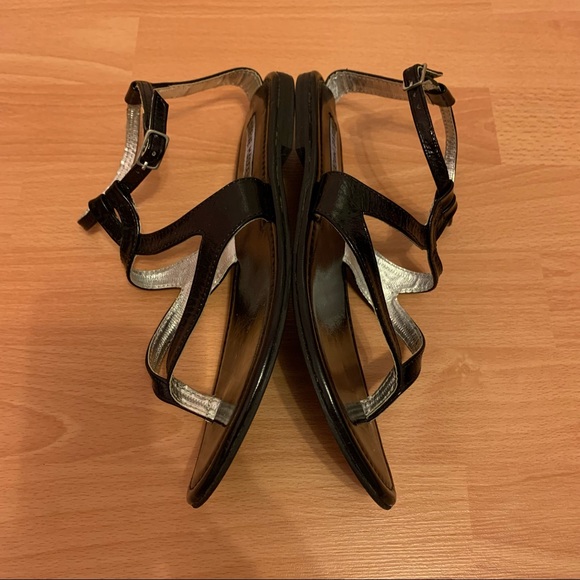 Women’s Steve Madden Strappy Sandals with Adjustable Ankle Strap - Black, Size 9 - Picture 7 of 11